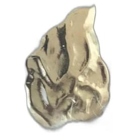 Yves Saint Laurent-Foglia d'oro per pin-Gold hardware