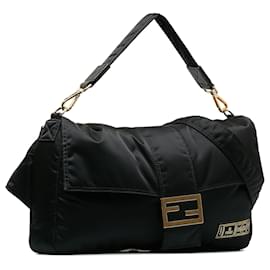 Fendi-Bolso satchel baguette de nailon negro Fendi x Porter-Negro
