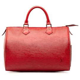 Louis Vuitton-Louis Vuitton Red Epi Speedy 30-Red
