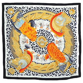 Hermès-Animal print silk scarf-Other