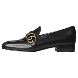 Gucci-Chaussures en cuir noir - taille EU 36.5-Noir