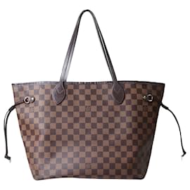 Louis Vuitton-Brown Damier Ebene Neverfull MM tote bag-Brown