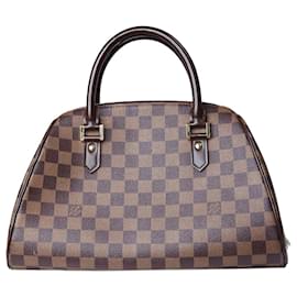 Louis Vuitton-Brown 2003 Ribera Damier top handle bag-Brown