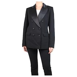 Etro-Black double-breasted jacket - size UK 12-Black