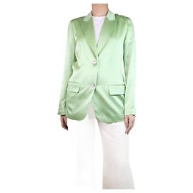 Joseph Grüne Jacke aus Seidensatin - Größe UK 8 Grün