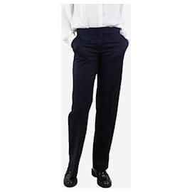 Stella Mc Cartney-Navy blue wool trousers - size UK 6-Blue