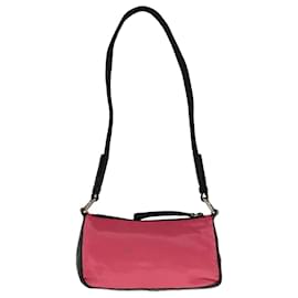 Prada-PRADA Shoulder Bag Nylon Pink Black Auth 65365-Black,Pink