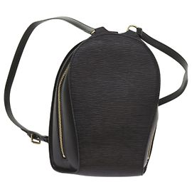 LOUIS VUITTON Epi Mabillon Backpack Black M52232 LV Auth ar11384b Black