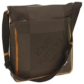 Louis Vuitton-LOUIS VUITTON Damier Geant Compignon Bolso bandolera Caqui M93045 Bases de autenticación de LV12058-Caqui