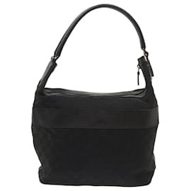 Gucci-gucci GG Canvas Shoulder Bag black 001 4298 auth 66388-Black