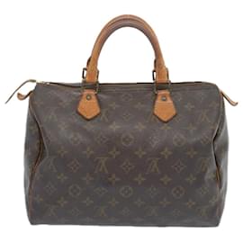 Louis Vuitton-Louis Vuitton Monogram Speedy 30 Bolsa de mão M41526 Autenticação de LV 66566-Monograma