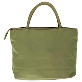 Prada-PRADA Hand Bag Nylon Khaki Auth 66227-Khaki