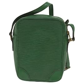 Louis Vuitton-LOUIS VUITTON Epi Danube Shoulder Bag Green M45634 LV Auth 66163-Green