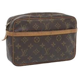 Louis Vuitton-Louis Vuitton Monogram Compiegne 23 Bolsa de Embreagem M51847 LV Auth yk10679-Monograma