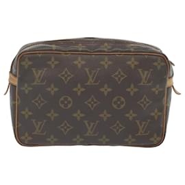 Louis Vuitton-Louis Vuitton Monogram Compiegne 23 Bolsa de Embreagem M51847 LV Auth yk10679-Monograma