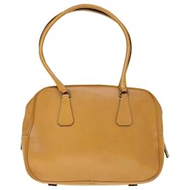 Prada-PRADA Hand Bag Leather Brown Auth hk1094-Brown