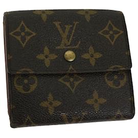 Louis Vuitton-LOUIS VUITTON Portafoglio Portefeuille Elise con monogramma M61654 LV Aut 65346-Monogramma