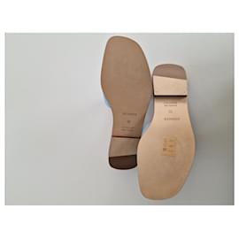 Hermès-Sandalias ORAN-Azul claro