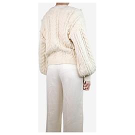Ulla Johnson-Cream cable knit cardigan - size S-Cream
