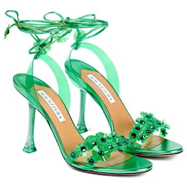 Aquazzura-Sandals-Green