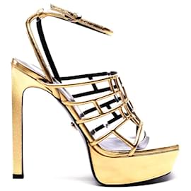 Versace-Sandálias-Dourado,Gold hardware