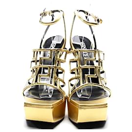Versace-Sandálias-Dourado,Gold hardware