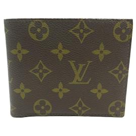 Louis Vuitton-VINTAGE LOUIS VUITTON WALLET MONOGRAM CANVAS CARD HOLDER CARD WALLET-Brown