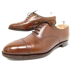 John Lobb-ZAPATOS DE CIUDAD JOHN LOBB RICHELIEU 9mi 43 zapatos de cuero marrón-Castaño