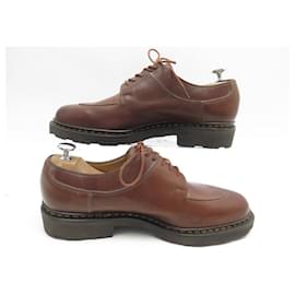 Paraboot-CHAUSSURES PARABOOT DERBY AVIGNON 7.5 41.5 DEMI CHASSE CUIR LEATHER SHOES-Marron