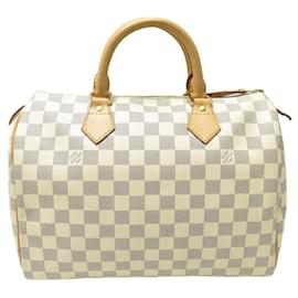 Louis Vuitton-Louis Vuitton schnelle Handtasche 30 N41533 IN DAMIER AZUR CANVAS-GELDBÖRSE-Weiß