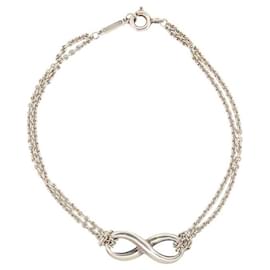 Tiffany & Co-TIFFANY & CO INFINITY-ARMBAND 60143730 18 CM MASSIVES SILBER 925 Armreifen-Silber