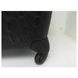 VALIGIA ALEXANDER MCQUEEN X SAMSONITE BLACK LABEL COCCO ED LIMITED Nero
