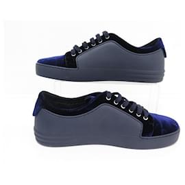 Chanel-NEW CHANEL TENNIS G SHOES32719 Sneakers 39.5 VELVET SNEAKERS SHOES-Blue