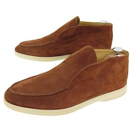 Loro Piana-NEW LORO PIANA SHOES OPEN WALK ANKLE BOOTS SUEDE LEATHER 43 afab4368 SHOES-Camel