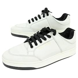 Saint Laurent-SAINT LAURENT SL SHOES/61 713600 42.5 WHITE LEATHER SHOE SNEAKERS-White