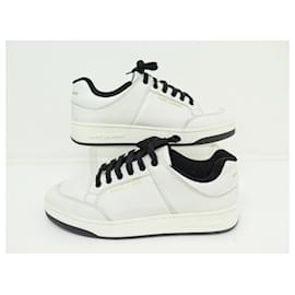 Saint Laurent-SAINT LAURENT SL SHOES/61 713600 42.5 WHITE LEATHER SHOE SNEAKERS-White