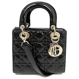 Christian Dior-NEUF SAC A MAIN CHRISTIAN DIOR LADY SMALL M0531OWCB BANDOULIERE HAND BAG-Noir