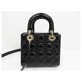 Christian Dior-NEW CHRISTIAN DIOR LADY SMALL M HANDBAG0531OWCB CROSSBODY HAND BAG-Black