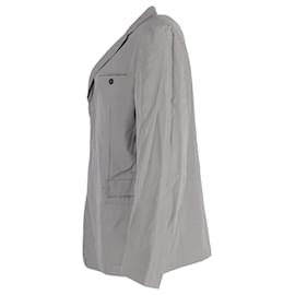 Prada-Prada Single-Breasted Jacket in Grey Cotton-Grey