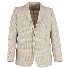Giacca sportiva Gucci Check in cupro giallo Giallo