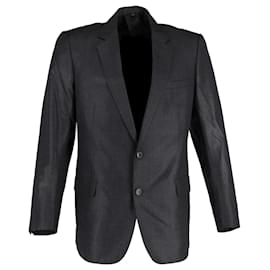 Dior-Dior Single-Breasted Blazer in Grey Polyester-Brown