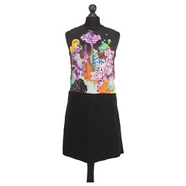 Robe Carven noire sans manches en polyester Noir
