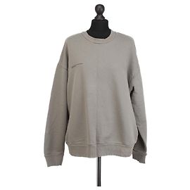 Autre Marque PANGAIA Pullover aus Baumwolle Dunkelgrau Anthrazitgrau