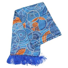Zilli Sciarpe di Seta Blu