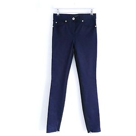 Versace Medusa Head Mixed Denim & Jersey Jeans Black Navy blue