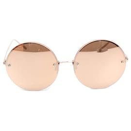 Linda Farrow-Sunglasses-Golden