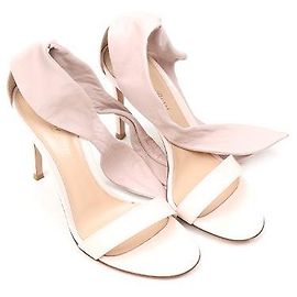 Gianvito Rossi Metropolis Vernice Pink Leather Sandals Pink