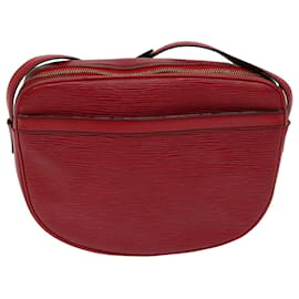 Louis Vuitton-LOUIS VUITTON Epi Jeune Fille MM Shoulder Bag Red M52157 LV Auth 66522-Red