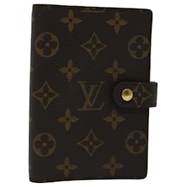 Louis Vuitton-LOUIS VUITTON Monogram Agenda PM Day Planner Cover R20005 LV Auth am5813-Monogram