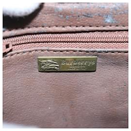 Autre Marque-Burberrys Nova Check Shoulder Bag PVC Leather Beige Auth yk10652-Beige
